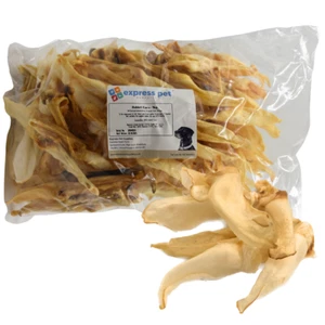 Rabbit Ears Dog Treat Chew Low Fat/Odour Naturally Dried Hypoallergenic - Picture 1 of 6