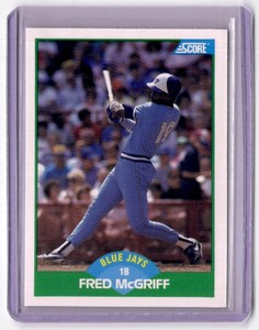 1989 Score Fred McGriff Toronto Blue Jays #6