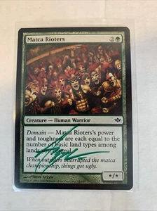 2009 MAGIC: THE GATHERING CONFLUX MATCA RIOTERS 84/145 AUTOGRAPHED STEVE ARGYLE - Picture 1 of 2