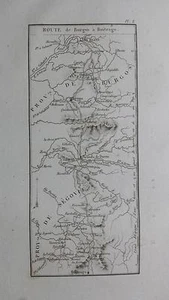1831 DE LABORDE Mapa Ruta Route de Burgos a Buitrago (Mappa Map España Camino) - Picture 1 of 1