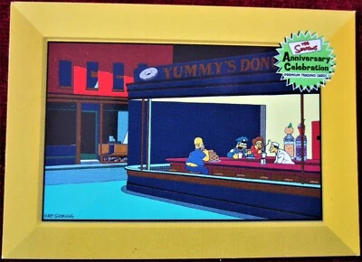 THE SIMPSONS 10th ANNIVERSARY - Card #47 - "ART BY BART -HOPPER" - INKWORKS 2000 - Image 1 of 2