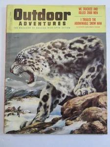 Outdoor Adventures Magazine v. 1 #5, Mar. 1956 GD+ Allen Snow Leopard Cover - Picture 1 of 7