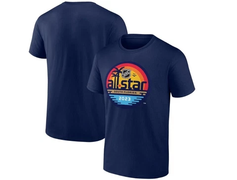 Men's Navy 2023 NHL All-Star Game T-Shirt Cover