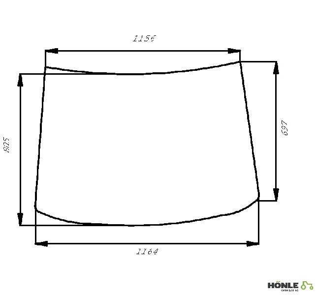 Frontscheibe zu Fritzmeier Verdeck M701 passend zu Traktoren mehrerer Hersteller - Bild 1 von 1