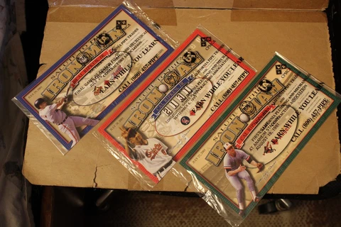 2001 Angels Commemorative 3 ticket set - Cal Ripken Jr - Baltimore Orioles Cover