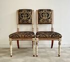 Pair Of Decorative Side Hall Chairs