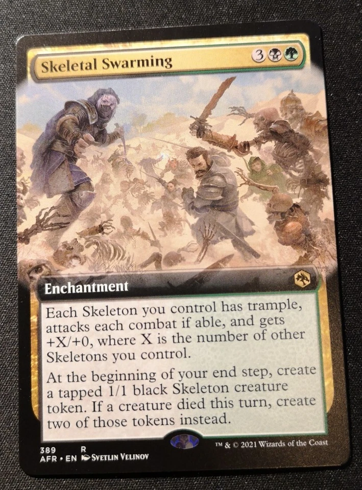Skeleton Swarming - Extended Art - AFR - MTG - EN - NM - 389 - Image 1 of 1