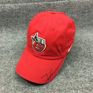 Fort Wayne Tin Caps Hat Cap Strap Back Mens MILB Minor Baseball Nike Red A2