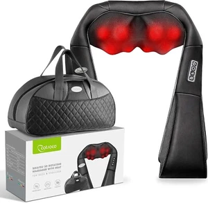 Shiatsu Back Neck and Shoulder Massager with Heat,Deep Tissue 3D Kneading - Picture 1 of 10