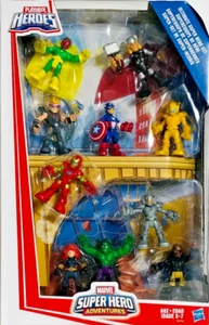 New Playskool Marvel Super Hero Adventures Ultimate Super Hero Set 10-Pack - Picture 1 of 3