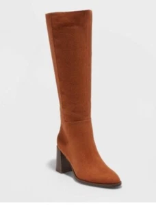 NUEVO EN CAJA Botas de vestir altas Eve para mujer talla 8,5 A New Day™ coñac - Imagen 1 de 7