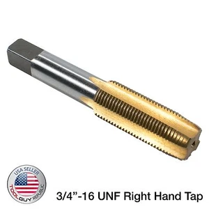 3/4"-16 UNF grifo derecho recubierto de titanio de tungsteno recubierto de tungsteno - Imagen 1 de 2