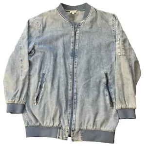 HAYDEN LOS ANGELES 100% FULL ZIP DENIM FLORAL JACKET SIZE M | N1 - Bild 1 von 8