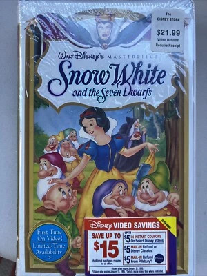 RARE -Snow White And The Seven Dwarfs (VHS) Never Opened! - Image 1 of 4