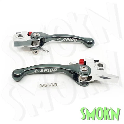 Palancas flexibles KTM EXC-F para freno y embrague EXC 250 350 450 500 XCF 14-25 Apico TI - Imagen 1 de 4
