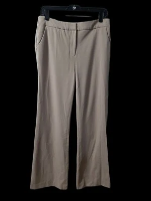 Chicos Size 8R Women's Beige Slightly Flared Leg Dress Pants Pre-Owned - Image 1 of 4