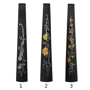 1 diapasón de flor con incrustaciones de abulón para violín ébano diapasón elige 1 - Imagen 1 de 3