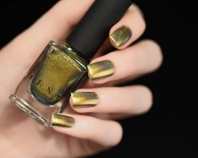 ILNP Bishop (H) - Gold,  Green, Grey/Blue Holographic Ultra Chrome Nail Polish - Image 1 of 3