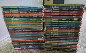 lot 49 set RL Stine Goosebumps books Series Original 90s Calling All Creeps - Imagen 1 de 14