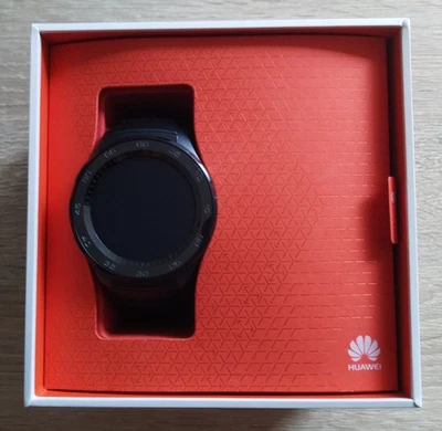 Huawei Watch 2 – 4G (SIM)  Carbon Black + Edelstahlarmband schwarz - Bild 1 von 4
