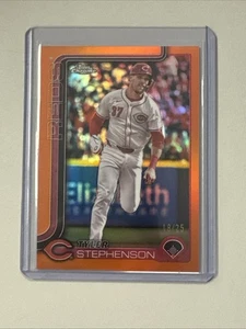 2025 Topps Chrome Tyler Stephenson Orange Refractor /25 - Picture 1 of 2