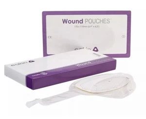 ConvaTec Eakin Wound Pouch Pack of 5 Bags Sealed 839262 Ostomy Fistula 6.9 X 4.3 - Picture 1 of 6
