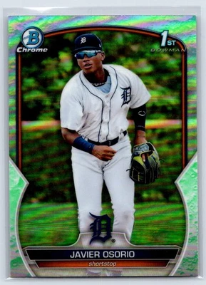 2023 Bowman Chrome 1st #BCP-4 Javier Osorio Lunar Glow Refractors - Image 1 of 2