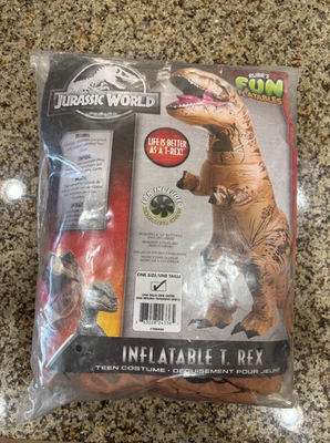 Jurassic World Inflatable T-Rex Halloween Costume One Size Pre-Owned - Image 1 of 4