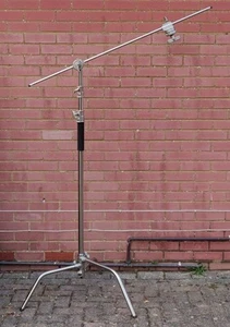 Neewer Stainless Steel Adjustable Heavy Duty C Light Stand + Boom Arm Gobos - Picture 1 of 6