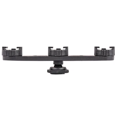 For Triple Hot Shoe Bracket Mount Holder Hot Shoe Camera Support for Fill Light - Image 1 of 4