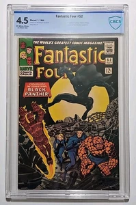 Fantastic Four #52 CBCS 4.5 1st App Of Black Panther Off-White To White Pages  - Picture 1 of 4