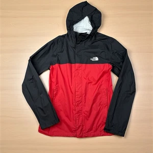 Chaqueta de lluvia con capucha cortavientos roja Dryvent de The North Face para hombre talla M - Imagen 1 de 7