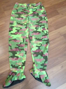 Duck Dynasty Pigiama Donna Mimetico Piedi Pantaloni Pile Verde Taglia M (8/10) - Foto 1 di 7