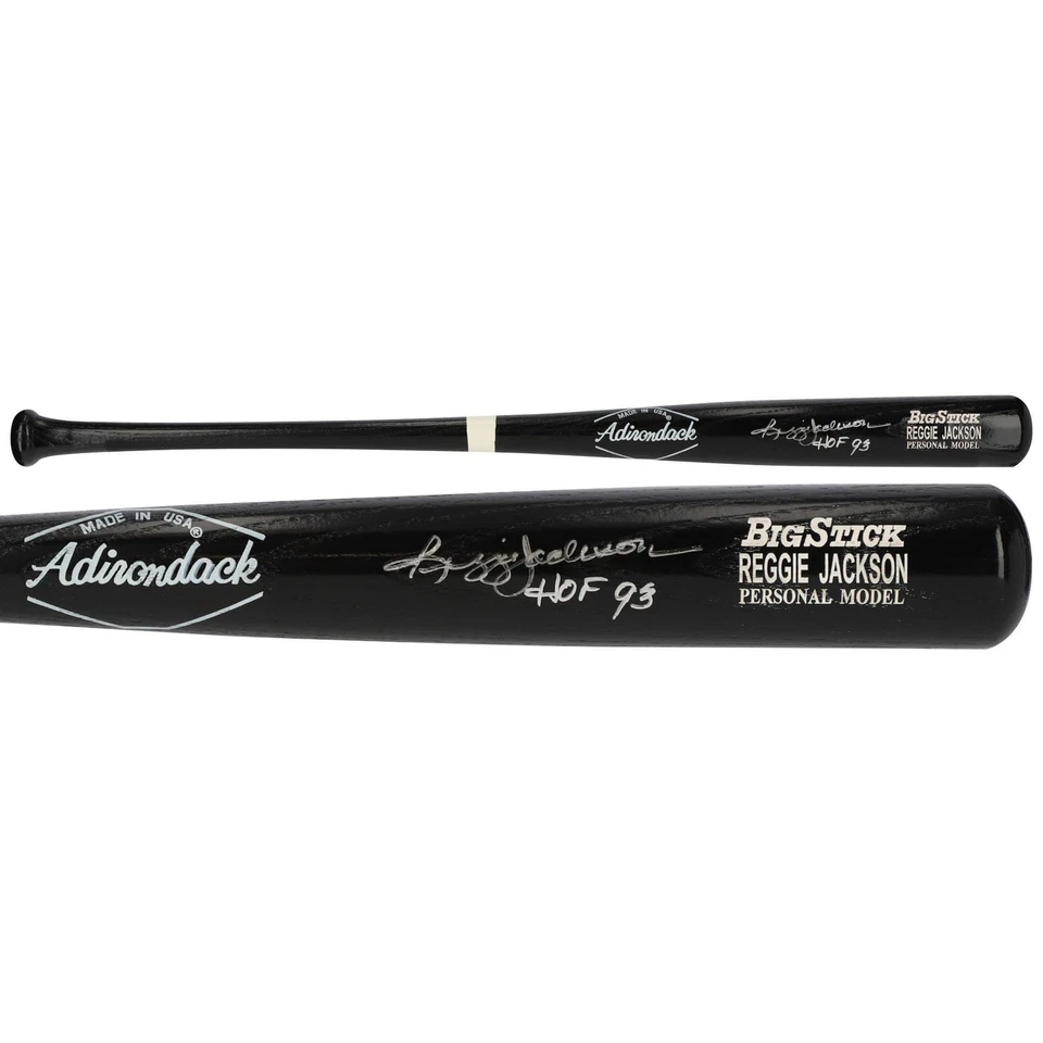 Reggie Jackson New York Yankees Firmado Rawlings Juego Modelo Bate y "HOF 93" Insc Foto 1 de 1