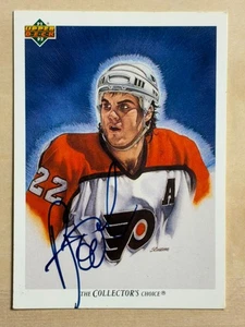 1991-92 Upper Deck Team Checklist In-Person Autograph Rick Tocchet #91 READ DESC - Picture 1 of 2