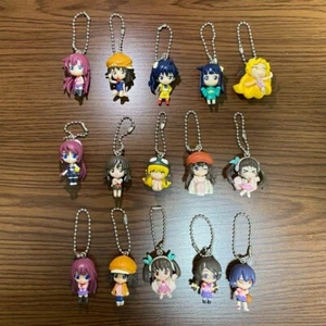 Bakemonogatari figure key chain Lot 15 set mascot swing anime Japan retro m613 - Picture 1 of 10