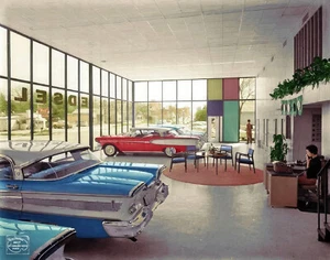 Fotografía Edsel Shoeroom 1958 piso 8 x 8 - Imagen 1 de 1