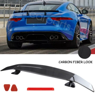 For Jaguar XF XE XJ XKR XJR 46" Carbon Fiber Rear Trunk Spoiler GT Wing Lip - Image 1 of 4