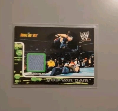 WWF WWE RVD Rob Van Dam Fleer 2002 Royal Rumble Event Usado Anillo Mat Reliquia Tarjeta 1 Foto 1 de 4