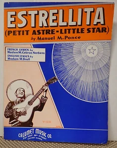 Estrellita (French_English) - Manuel M. Ponce - Sheet Music 1914 - Picture 1 of 3
