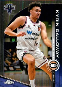 2023 2024 Adelaide 36ers NBL Basketball Topps Chrome Card - Kyrin Galloway - Foto 1 di 3