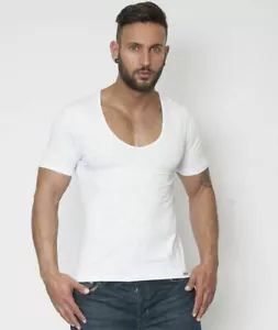 Liquidación Camiseta de Algodón Doreanse Diseño de Cuello en V Profundo Elegante Sexy Ropa Interior para Hombres - Imagen 1 de 13
