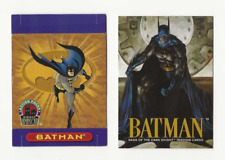 (2) BATMAN NON SPORT DIFFERENT PROMO CARDS  LIMITED  TOUGH
