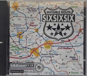Invisible Route 666 V/A CD 1995 Invisible Records Industrial Rock Like New - Picture 1 of 3