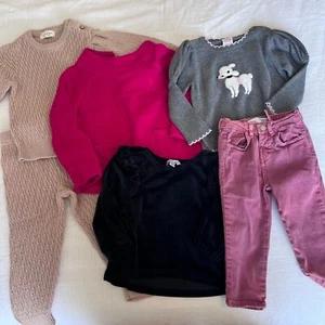 Zara Pants Ralph Lauren Top Bundle Girl's Clothes Set Outfit 18-24 Months - Picture 1 of 5