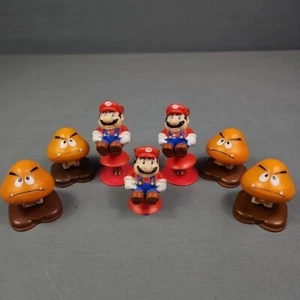 1989 Super Mario 3 Goomba Figure McDonalds Happy Meal Toy Nintendo Lot of 7 - Picture 1 of 10
