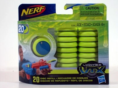 NERF Vortex VTX 20 Disc Rounds Refill Pack - Soar & Ricochet NEW! Hasbro - Image 1 of 2