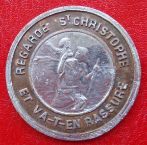 ANTIKES AUTOMOBIL AUTO ABZEICHEN RESPIRE ST CHRISTOPHE PUIS VA T EN RASSURE FRANKREICH - Bild 1 von 12