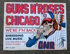 ARIAN BUHLER Guns N Roses Chicago Cubs Wrigley Field Lithograph Print LITHO axl