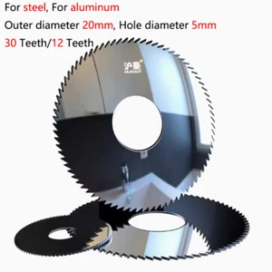 30T/12T Teeth Carbide Circular Slitting Saw Cutter Cutting Tool 20mm Outer Dia - Picture 1 of 10